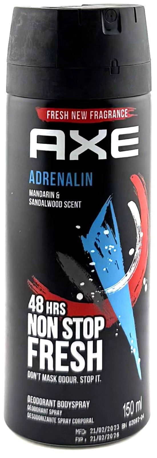 Men's Deodorant Body Spray - 6 Pack, 150ml, Long-Lasting Fresh Scent