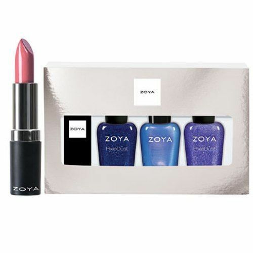 Mini Nail Polish & Lipstick Gift Set - Assorted Colors, 4 Pieces
