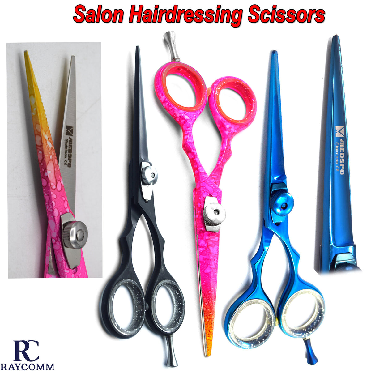 Professional Hairdressing Scissors Salon Razor Edge Shears for Barbers & Stylists