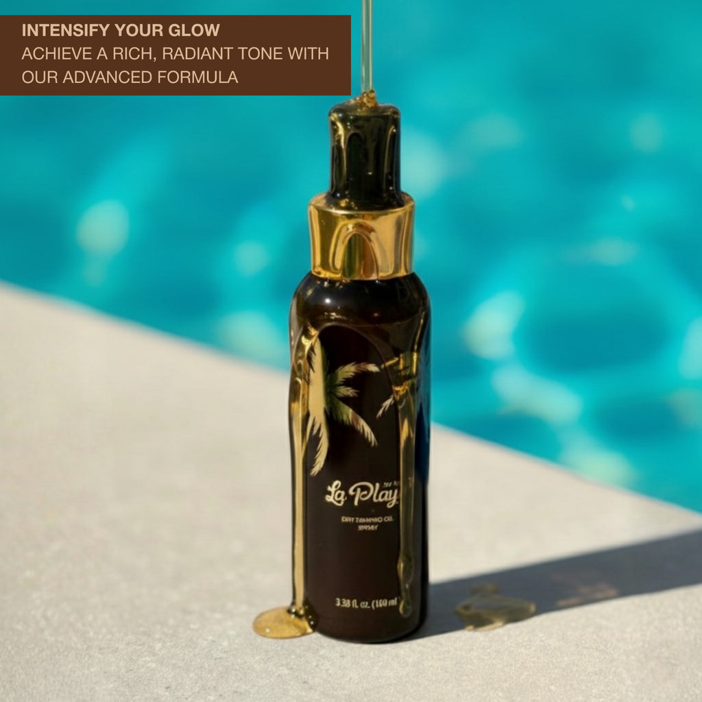 Onyx La Playa Dry Tanning Oil Spray with Bronzers for Deep Dark Tan 3.38 fl oz