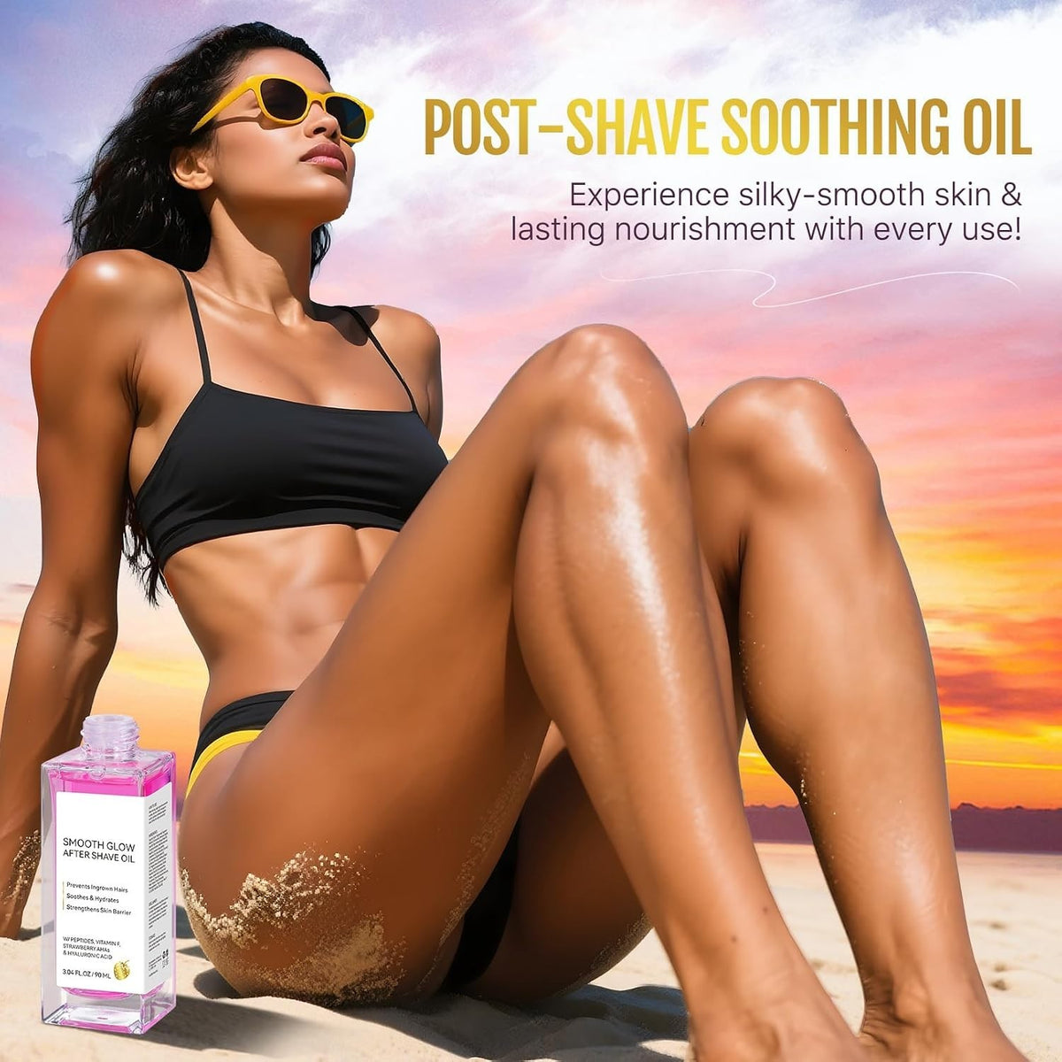 Hydrating After Shave Oil with Natural Oils for Sensitive Skin 3.1 oz