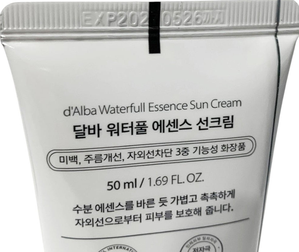 D'Alba Vegan Waterfull Sun Cream SPF50+ PA++++ Anti-Aging & Brightening Moisturizer