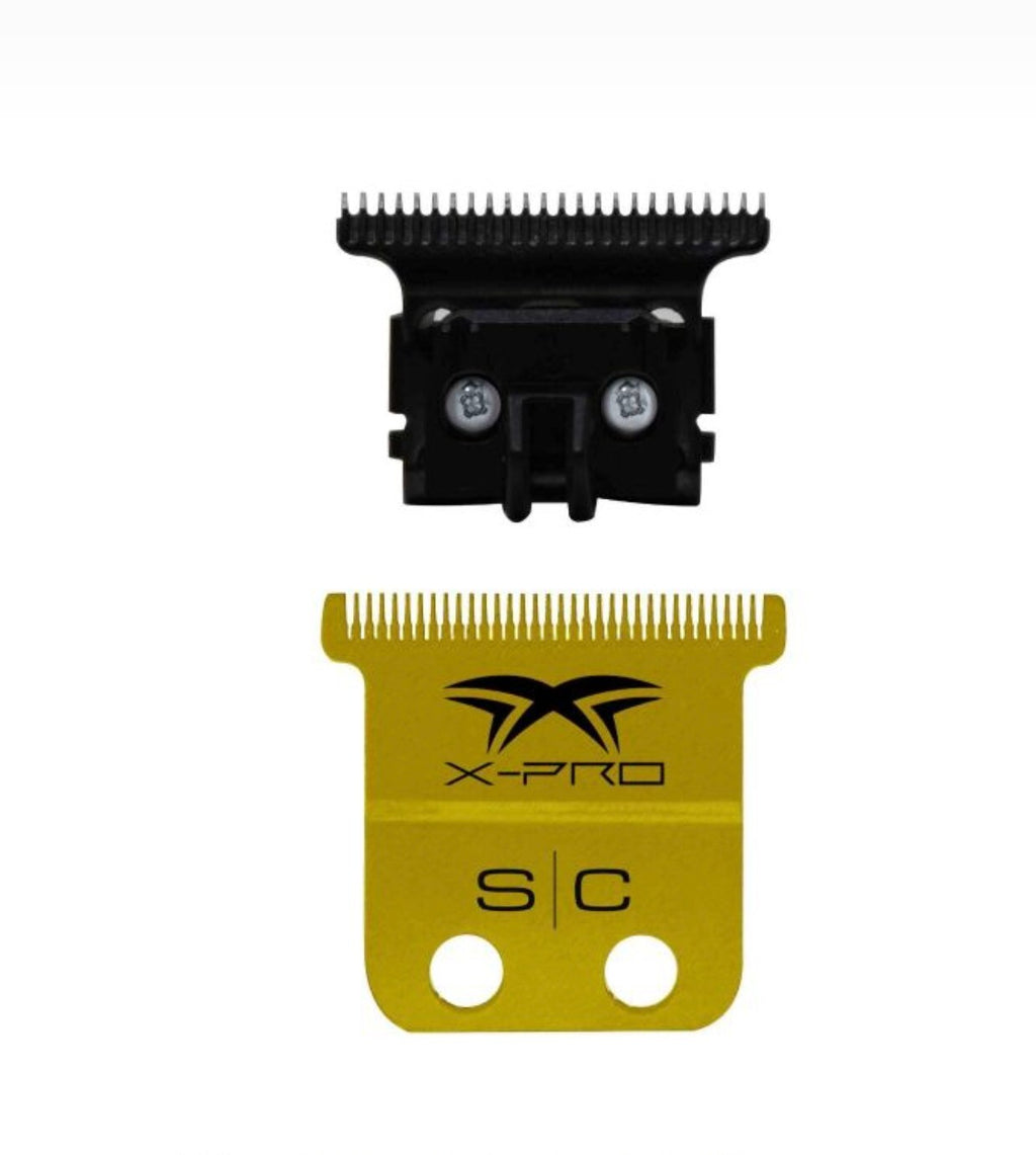 Gold Titanium Precision Trimmer Blade for Hair Clippers - Fits StyleCraft & Gamma+