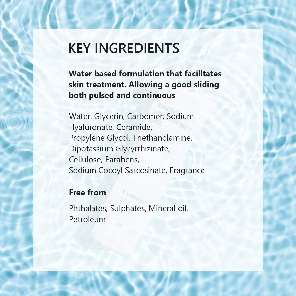 Radio Frequency Gel for RF Facial Machines, Hydrating & Soothing Conductive Gel - 300g