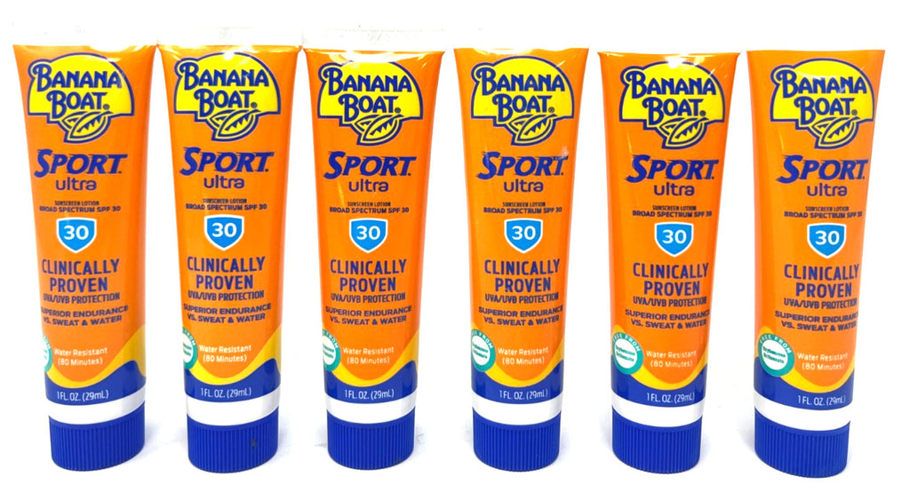 Banana Boat Sport Ultra Sunscreen Lotion - Pack of 6, 1 Fl Oz Each