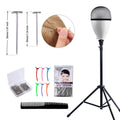 Adjustable Wig Holder Stand Tripod Mannequin Head for Hairdressing Salon
