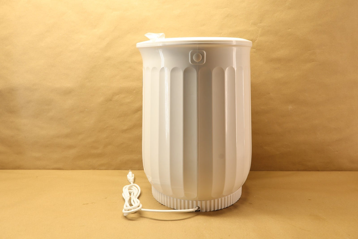 Luxury Towel Warmer Bucket with LED Timer and Fragrance Holder - 20L White