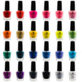 24-Piece Nail Polish Set - Assorted Colors, Semi-Glossy & Quick Dry Finish